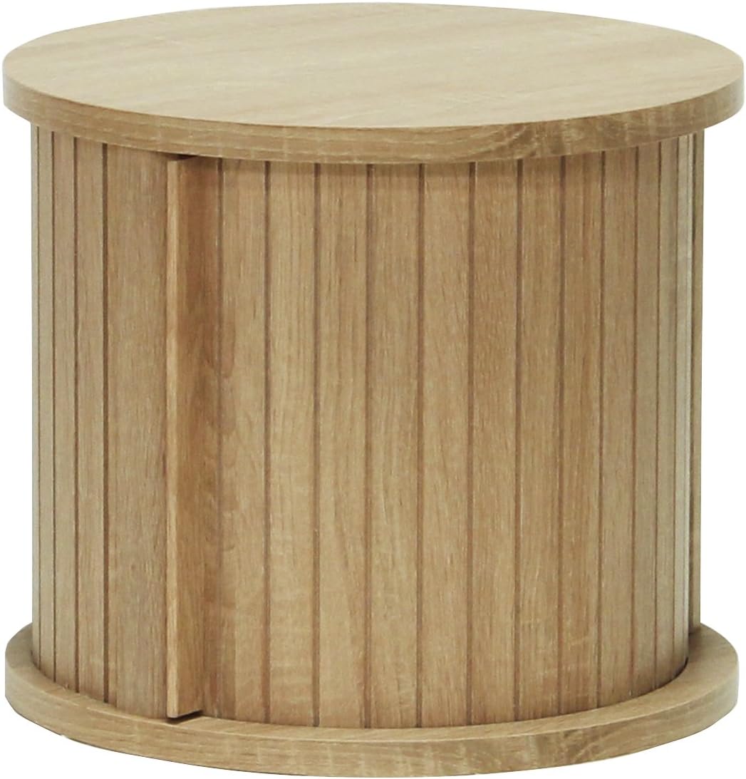 日本製 円柱ラック 白井産業 幅372×奥行372×高さ62 ナチュラル